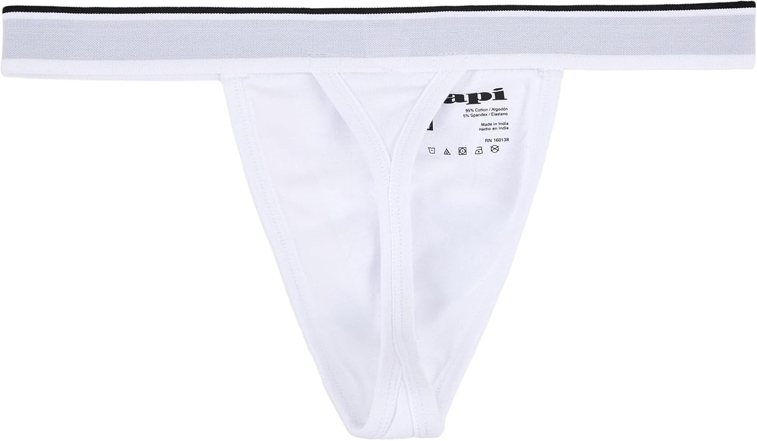 Papi Men's 3-Pack Premium Fashion Cotton Active Stretch Thong - Image 3