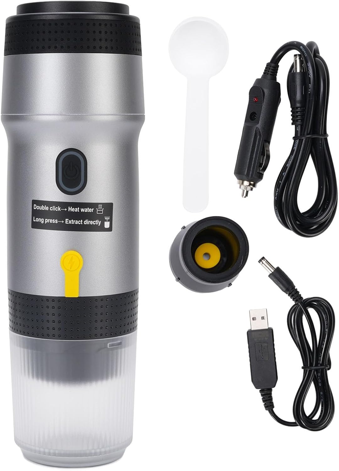 Cafetera Portátil con Batería Recargable, 120ml, Acero Inoxidable miniatura 1