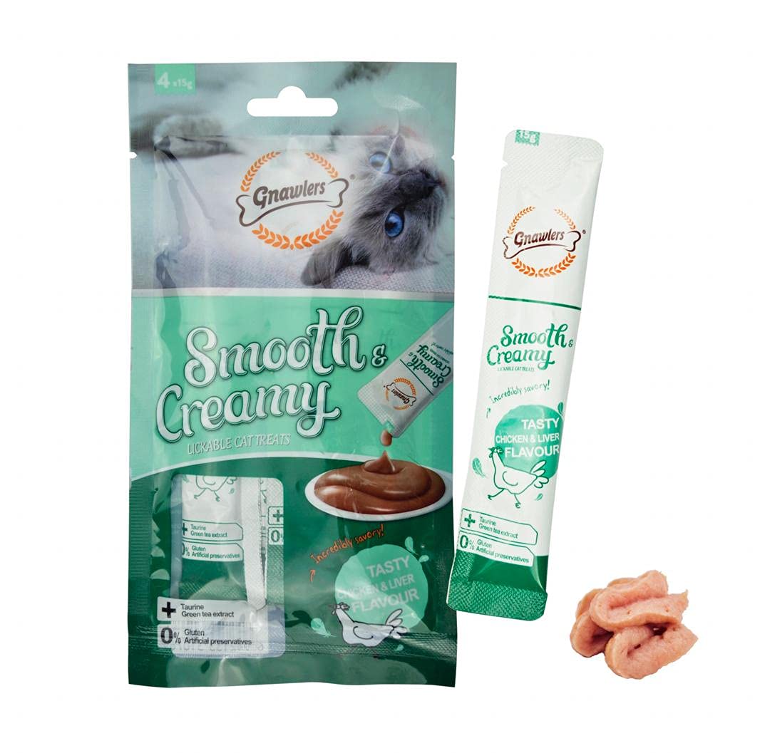 See full amazon price history chart for Gnawlers Smooth Creamy Treat for Cats with Chicken & Liver Flavour- Wet Treat 4 in 1 x 15g (Pack of 10 x 60g) Newly LaunchedDog & Cat Food Gnawlers Smooth Creamy Treat for Cats with Chicken & Liver Flavour- Wet Treat 4 in 1 x 15g (Pack of 10 x 60g) Newly LaunchedDog & Cat Food (B0BTPRRMKD) Amazon Price History, Amazon Price Tracker