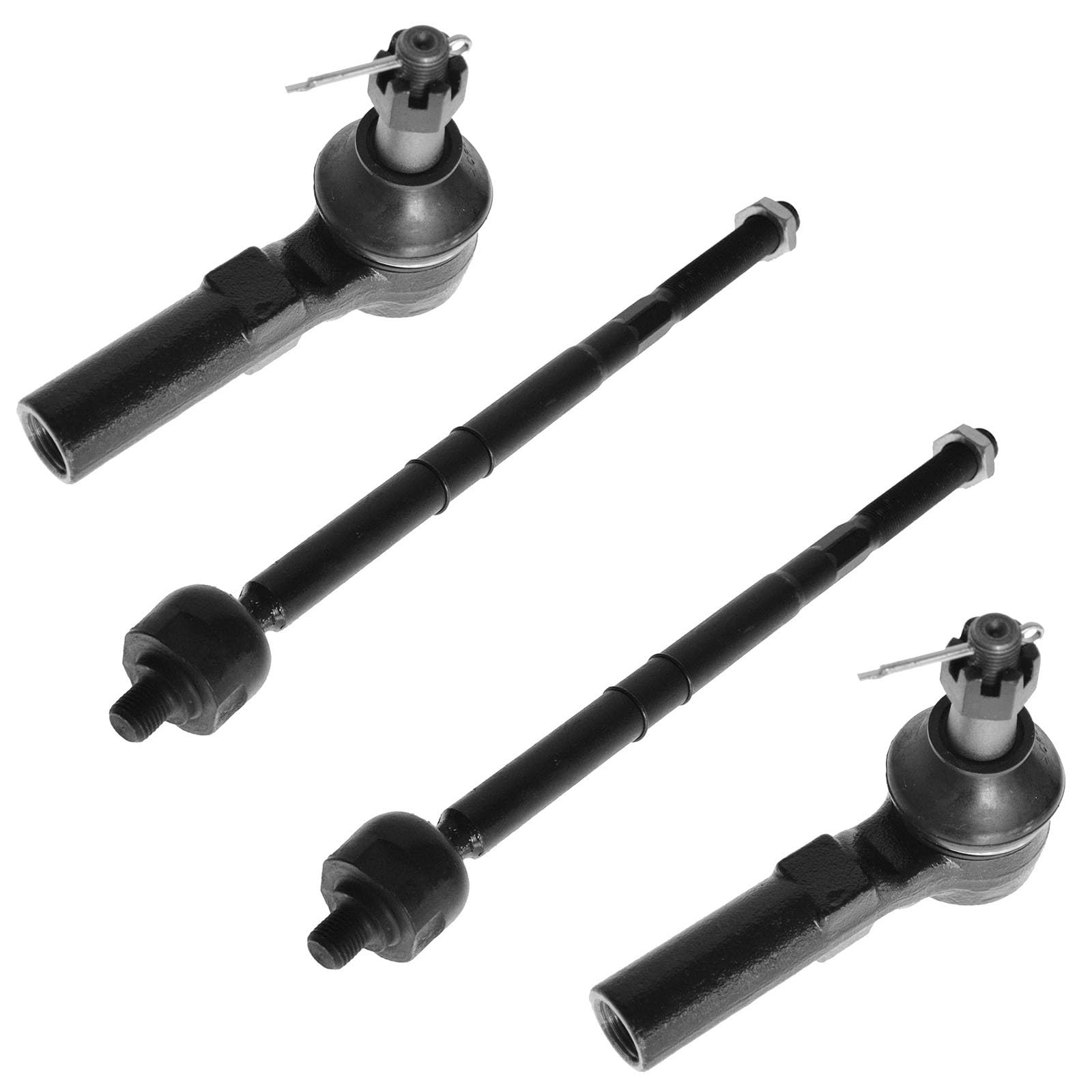 Amazon.com: Front Inner and Outer Tie Rod Set 4 Piece Compatible
