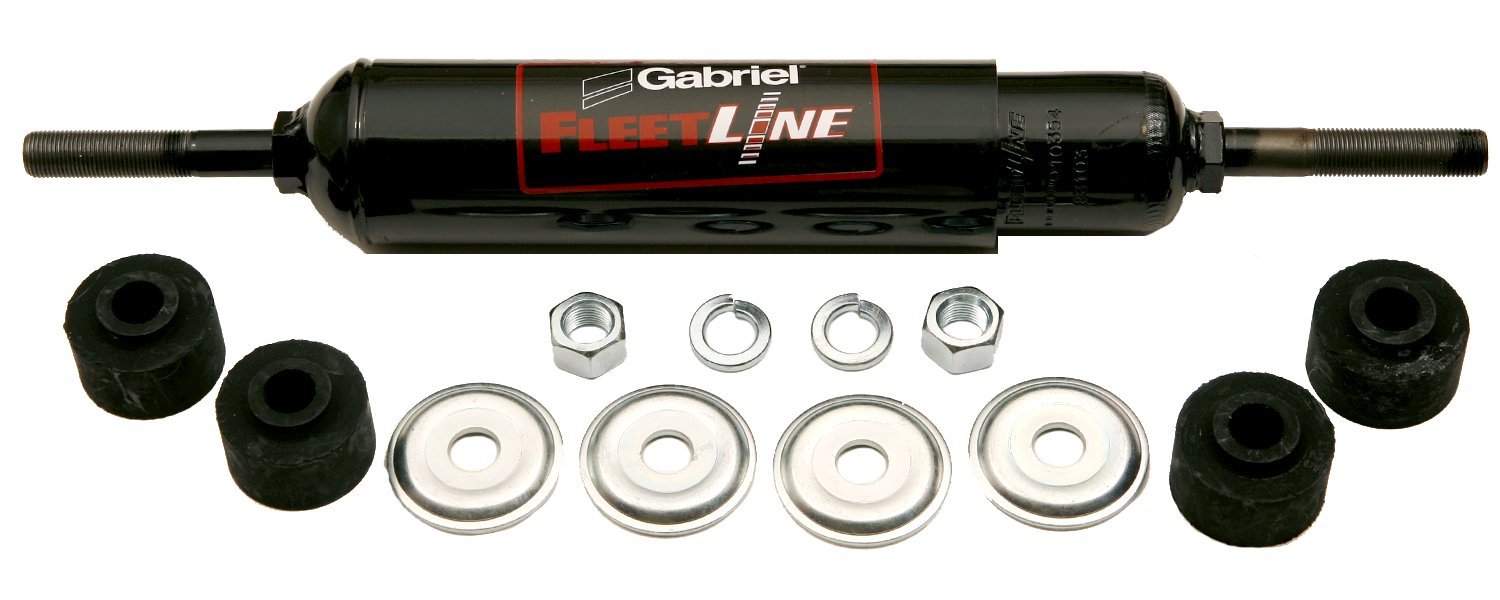 Gabriel 83103 FleetLine HD Truck Front/Rear Shocks Fits Autocar Xpeditor; Mitsubishi Fuso; Mor-Ryde Bus; Volvo Road Boss; International 1000 3000; OEM# 1663471C1, 3946210 548532C1