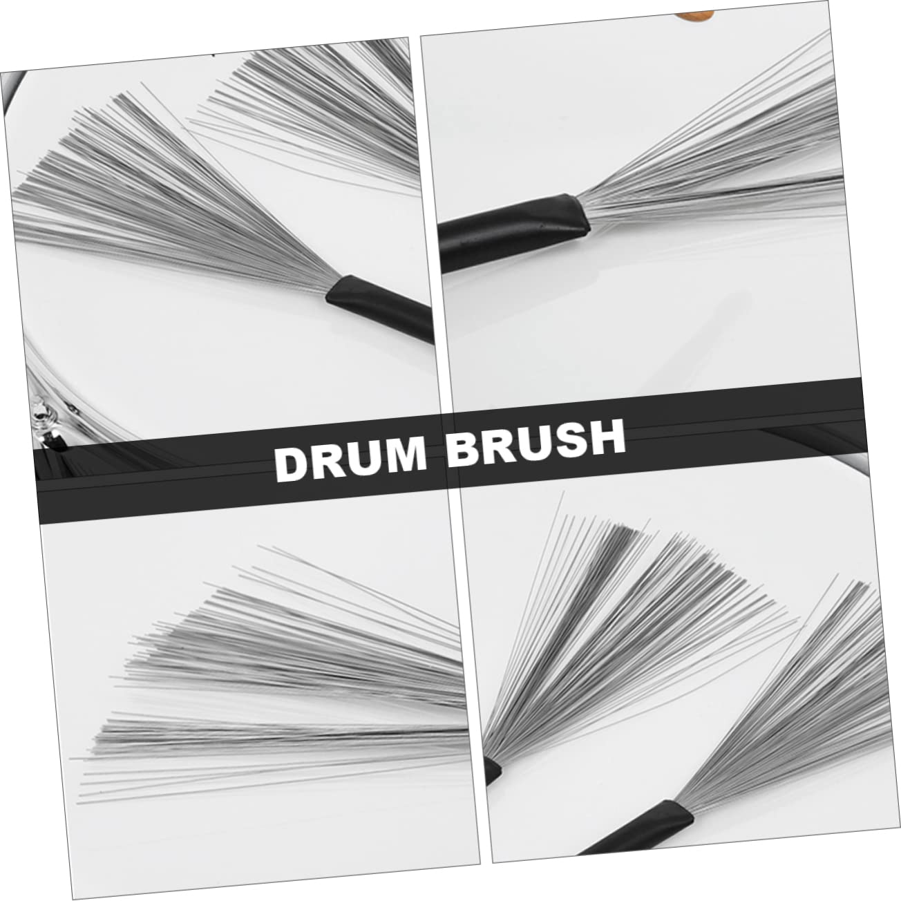 Levemolo Maple Drumsticks Cardio Drumming Equipment Drum Brushes Drum Set Accessory Steel Wire Brush