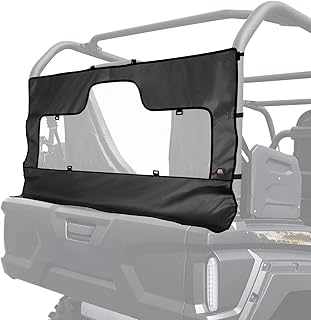 KEMIMOTO Soft Rear Windshield Flip PVC Window Better at Storage Than PC UTV Windshield Compatible with Yamaha Wolverine X4 2018 2019 2020 Scratch Resistant Clear Back Dust Panel Accessories