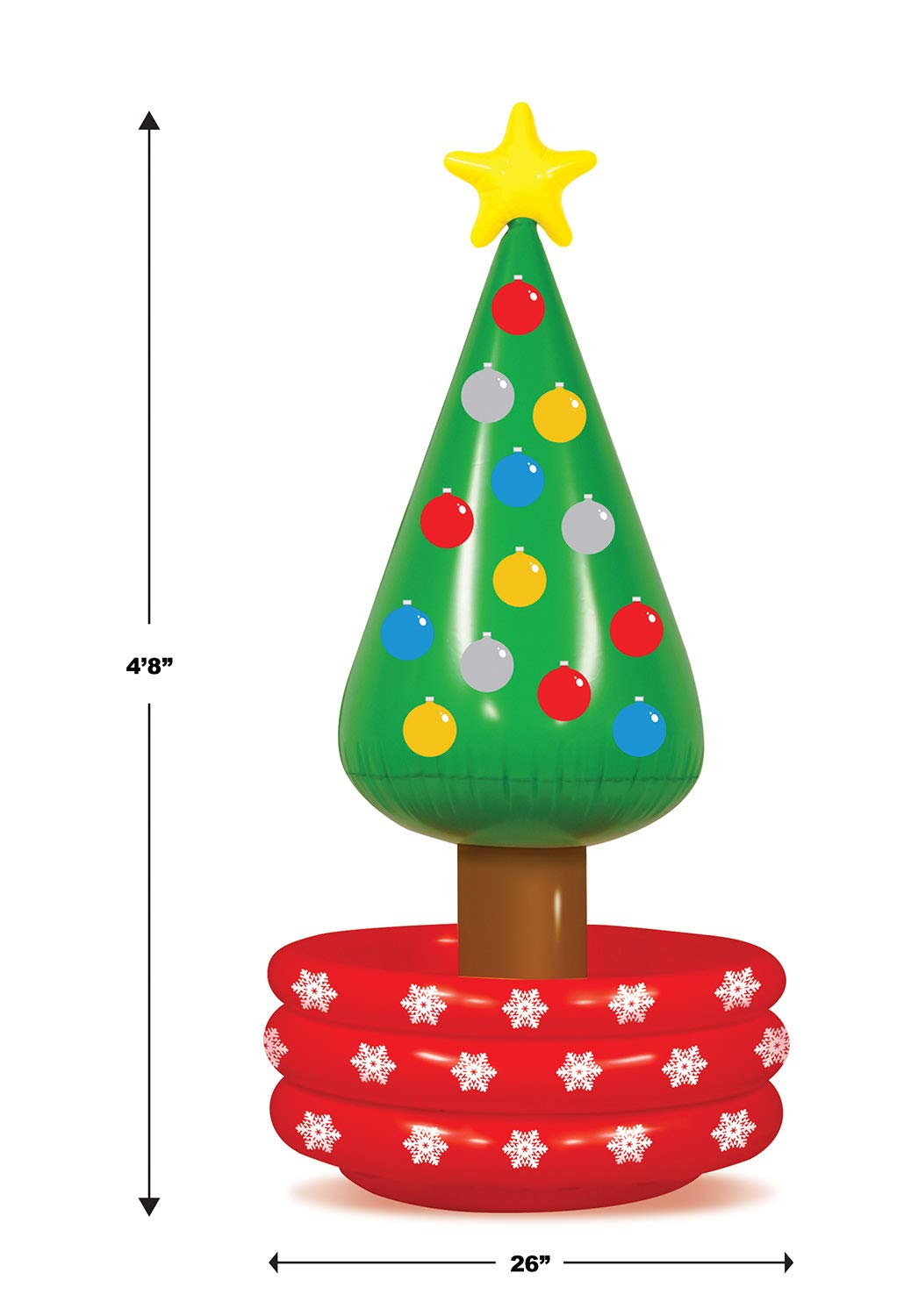 Beistle Inflatable Christmas Tree Cooler, Multicolor, 26" x 56" - Image 3