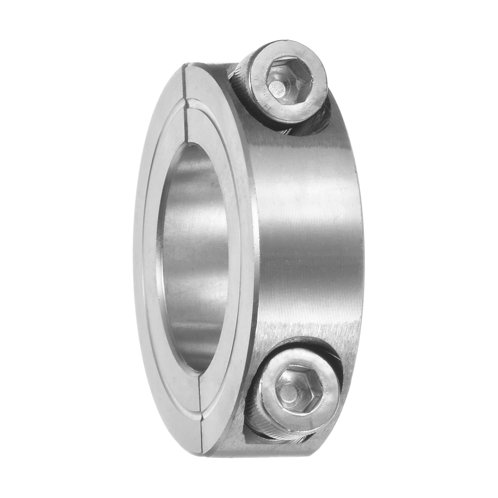 Uxcell 4Pcs 1" Double Split Shaft Collar Set - Two-Piece Clamping Collar, 1-3/4" OD, 1/2" Thick, Aluminum Alloy