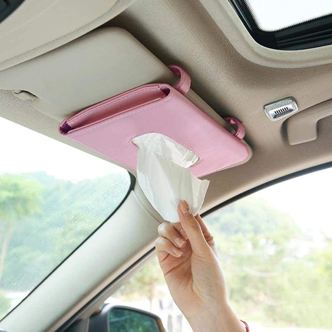 Porta fazzolett per aletta parasole auto - cartamodello fa da te