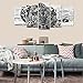 Black and White Animal Canvas Wall Art,Abstract Leopard Canvas Prints with Frame,Attractive Leopard Picture Decorative,Easy Hanging On,More Size Optional (16 (10
