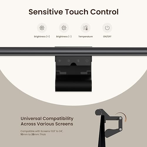Miniatura 2 de YEELIGHT Barra de luz para monitor, lámpara de monitor de computadora, barra de pantalla LED sin deslumbramiento de 250 lúmenes, control táctil,