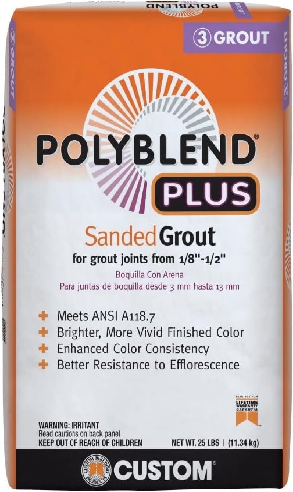 Grout Customs POLYBLEND Plus Sanded 25LB Bag (Haystack 380)