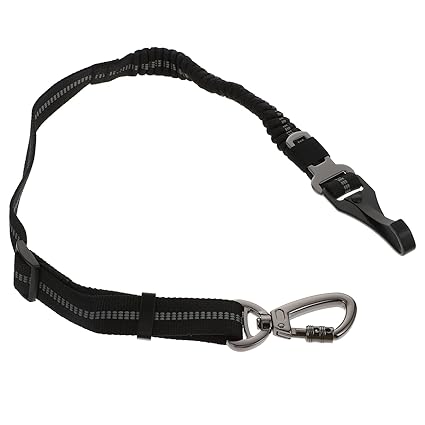 Dog Car Seat Belt Harness: Reflective Safety Fabric Tether with Clip Heavy Duty Elastic Vehicle Dog Safety Belt for Travel Daily Use