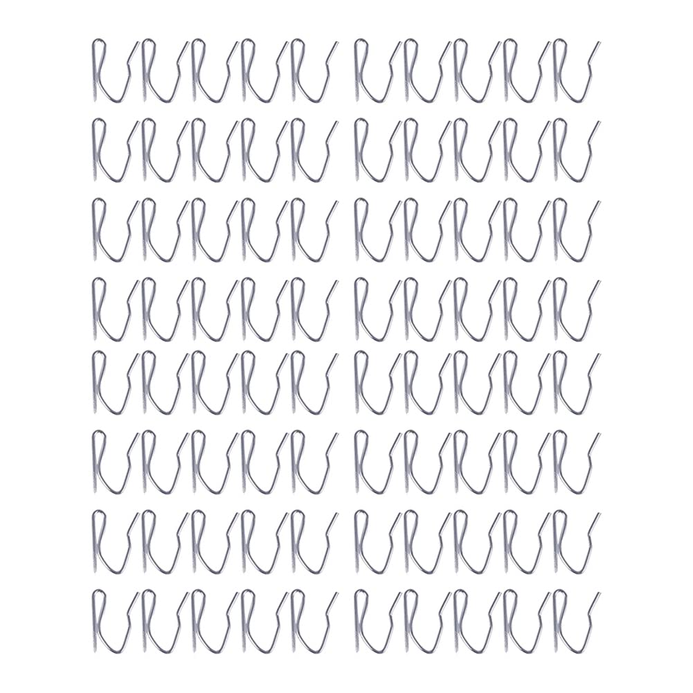 Hndhbfgrt 80Pcs Curtain Drapery Pin Hooks - Silvery