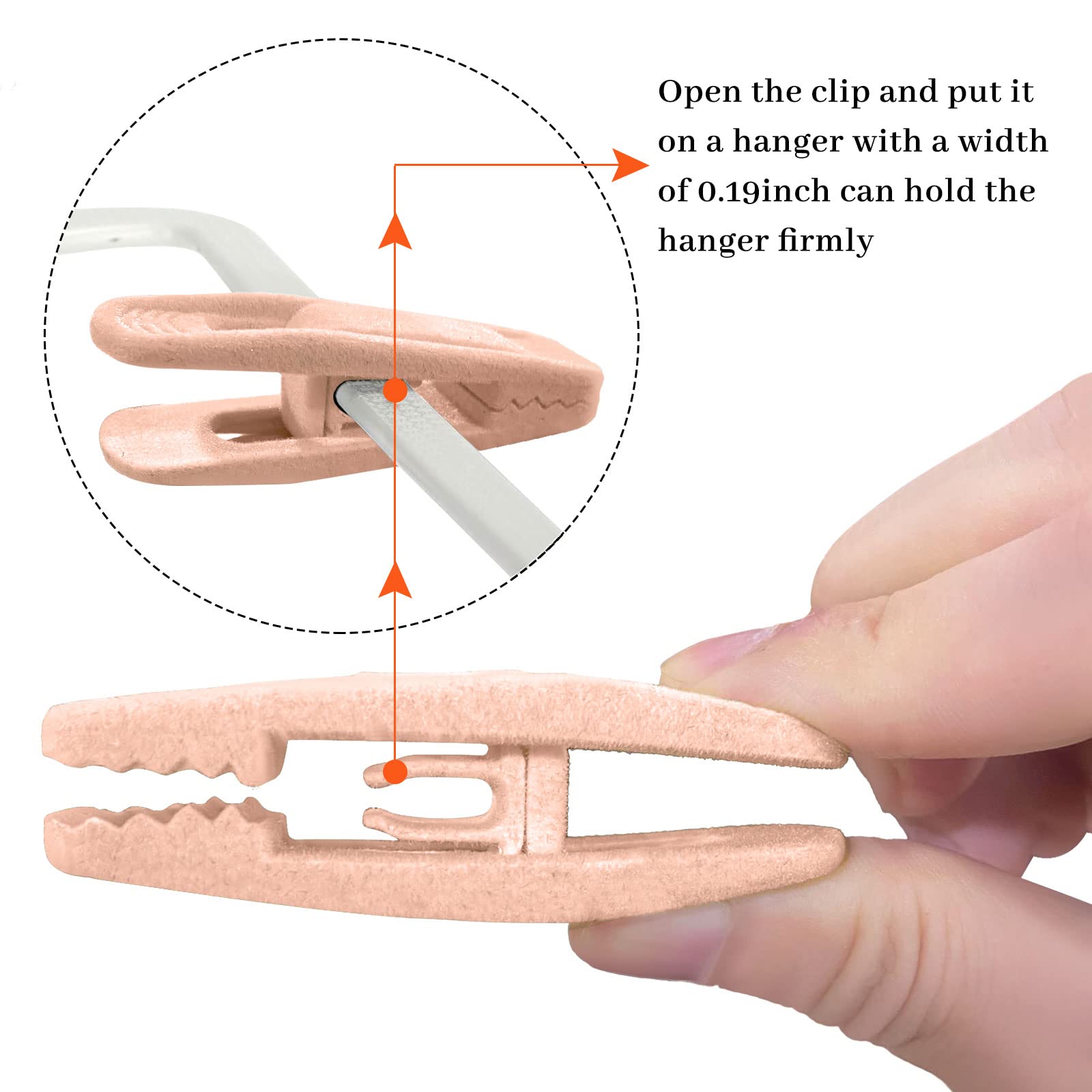 Trgowaul Lot De 40 Pinces à Cintres En Velours Noires, Pinces