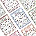 DEEPLAY Alphabet Bingo Game Card, Educational ABC Letters Animals Recognition Learning Bingo Paper Game Supplies, Board Matching Game Set for Kids, Toddler, Preschoolers, Kindergarten and Group Games