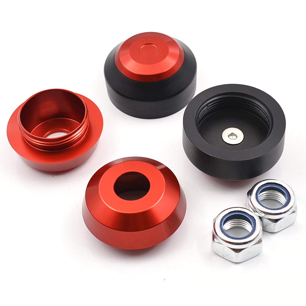 Amazon.com: Front & Rear Wheel Fork Axle Sliders Cap Crash