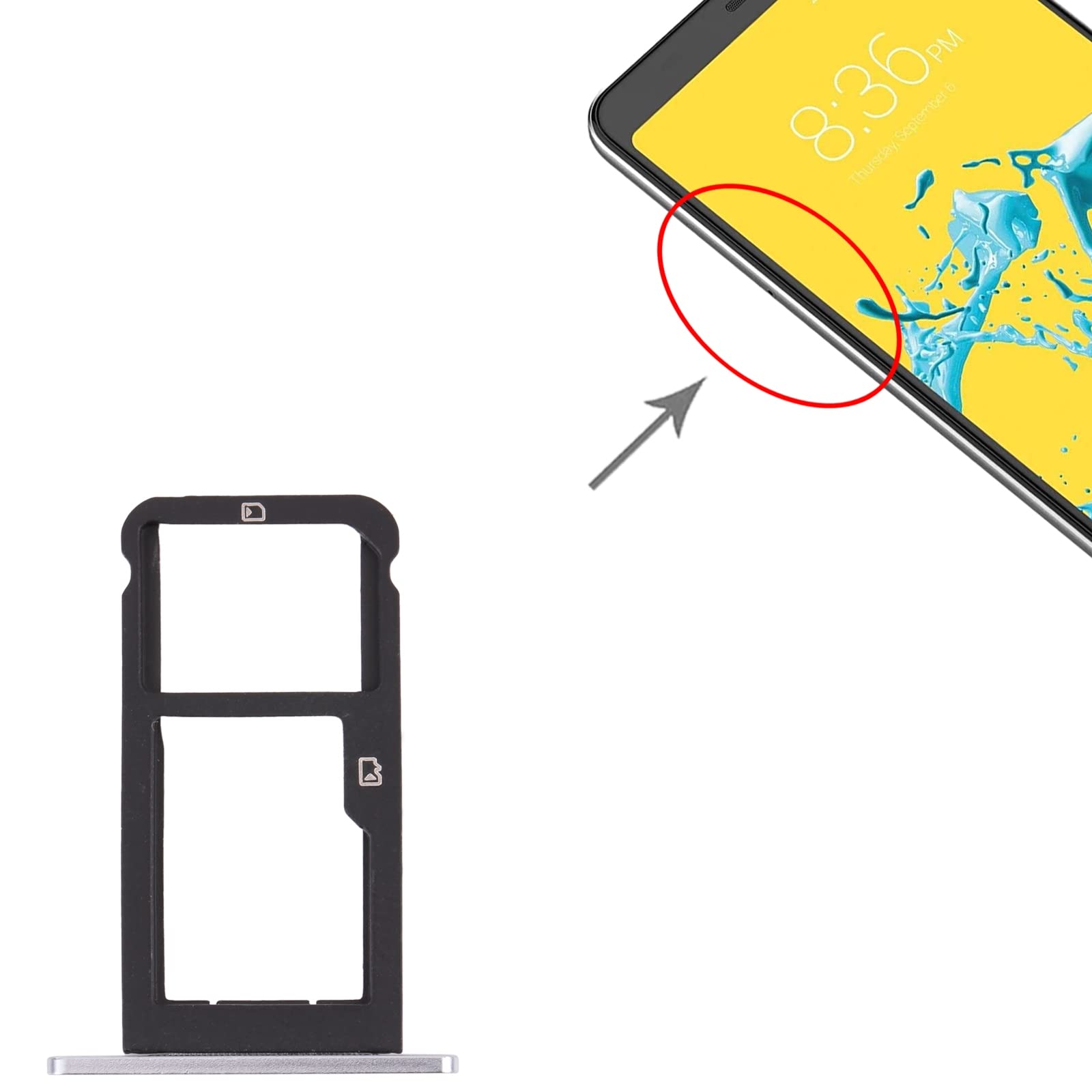 Amazon.com: SIM Card Tray + Micro SD Card Tray for ZTE Blade Z Max
