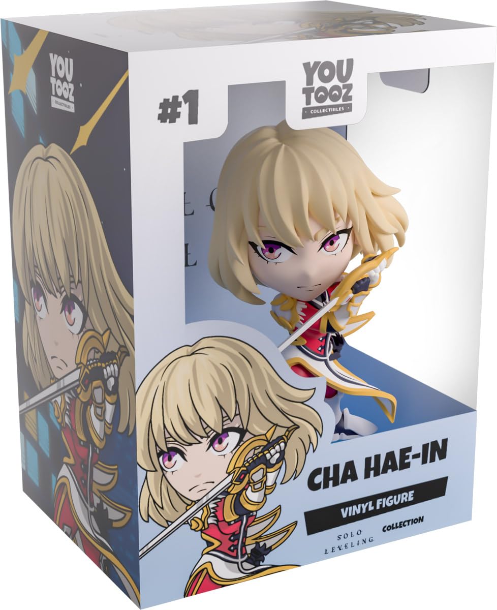 Youtooz Red Cha Hae-In 4.5 Inch Vinyl Figure, Solo Leveling Cha Hae-In Collectible For Anime And Solo Leveling Webtoon Fans