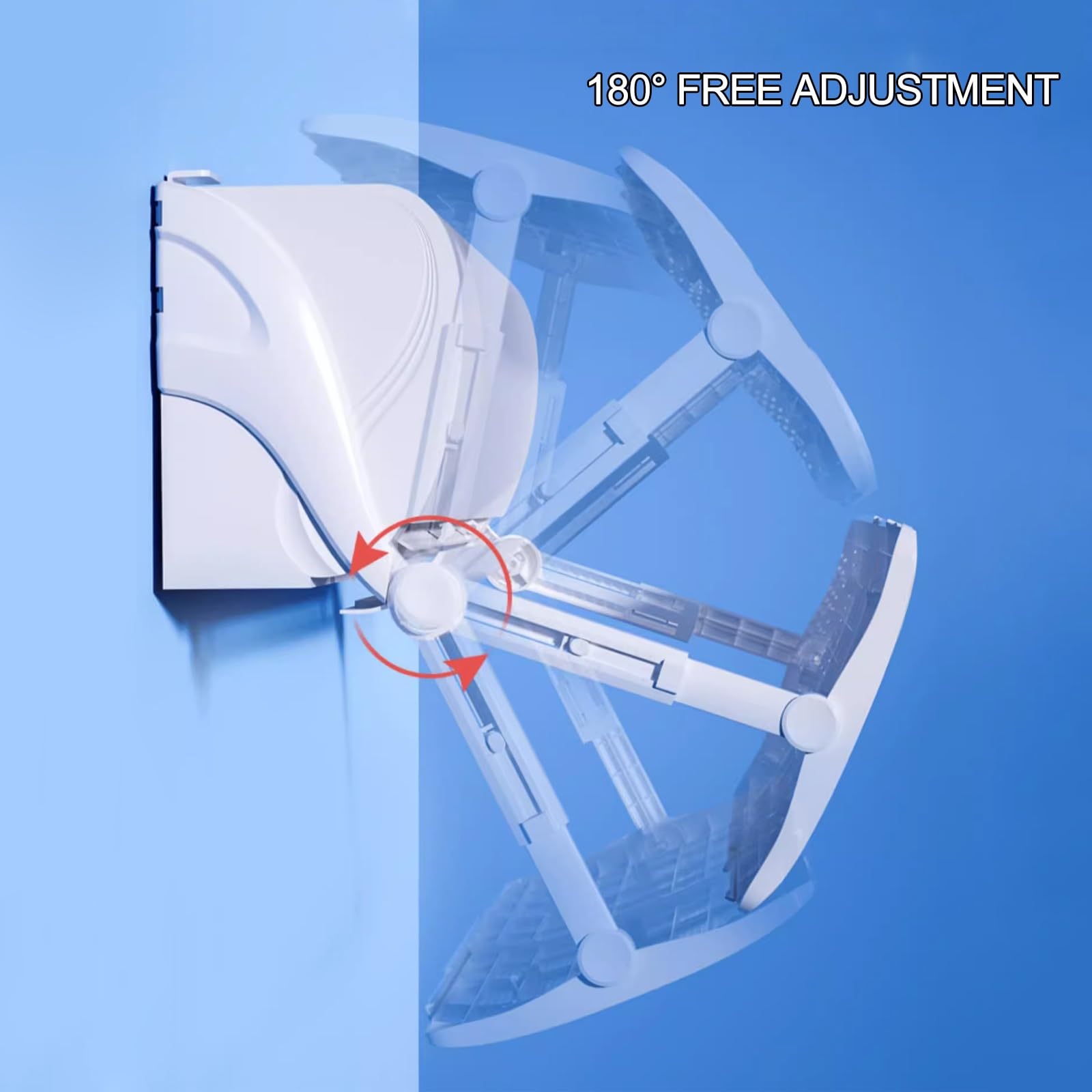 Griglia di ventilazione regolabile r 180° per condizionatore d'aria montata lateralmente per casa e ufficio Controllo del flusso d'aria ad alta efficienza energetica e direzione personalizzabile