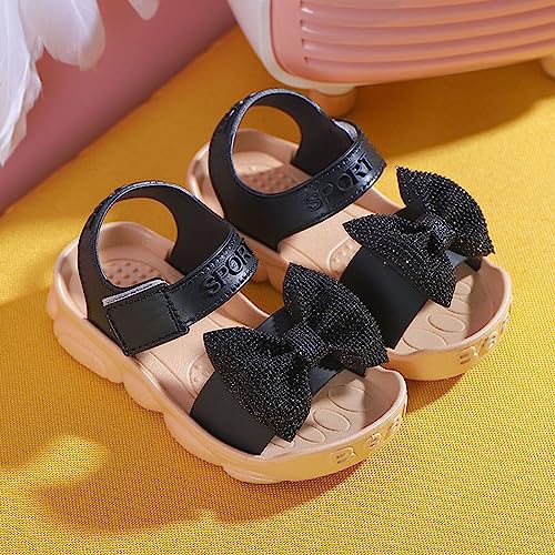 Sandals for Toddler Kids Soild Bowknot Princress Shoes Soft Sole Non Slip First Prewalker Beach Shoes Sandals2