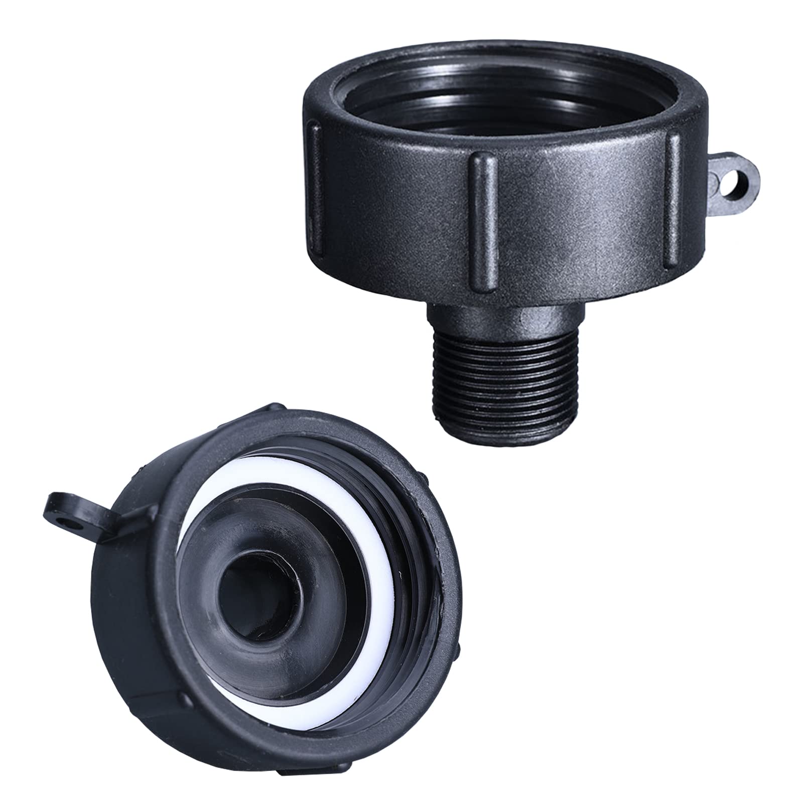 Buy 2Pcs IBC Tote Fittings, 275 330 Gal IBC Tote Adapter for Garden