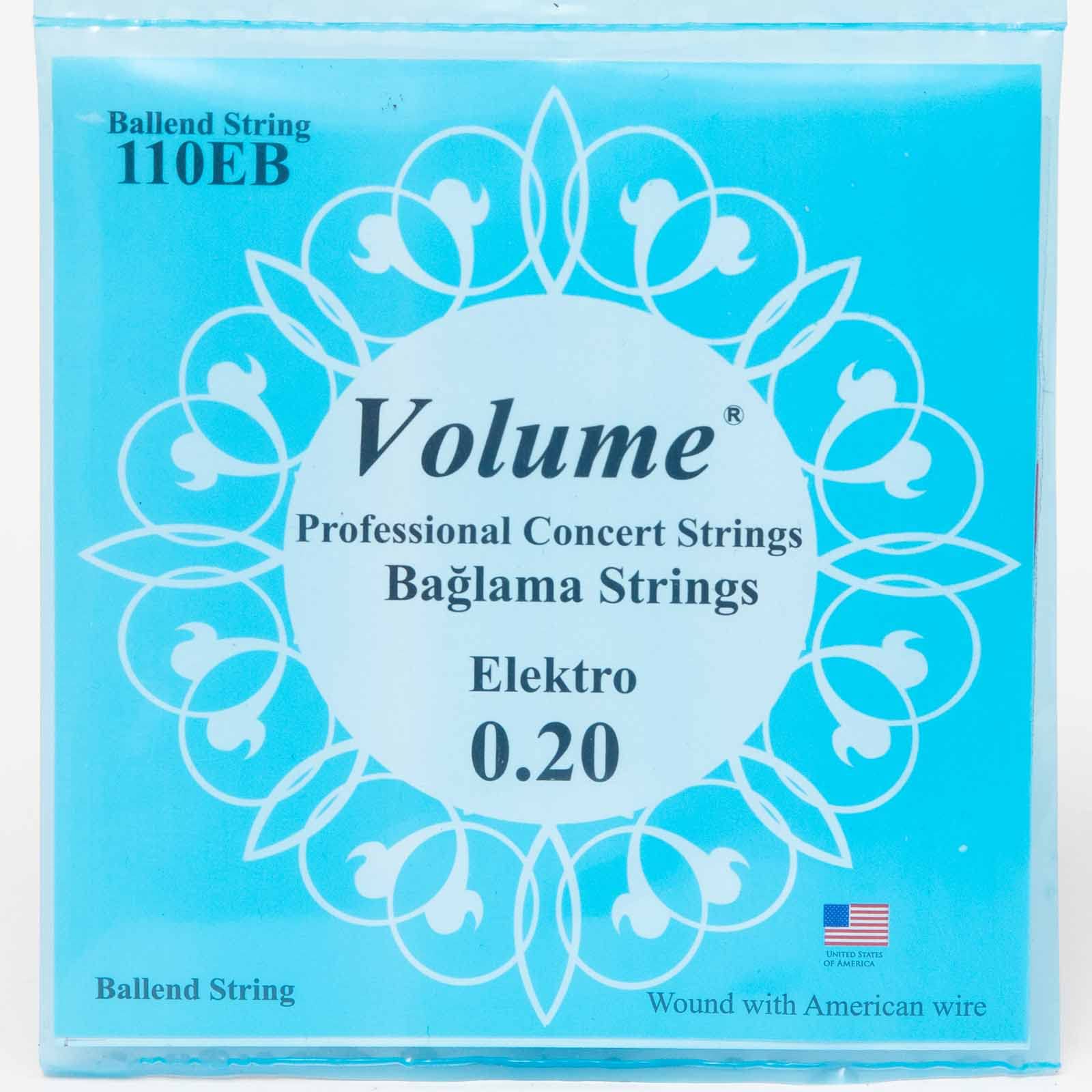 Elettrico Saz Electro Baglama Corde da Volume Ball End, lunga durata USA filo