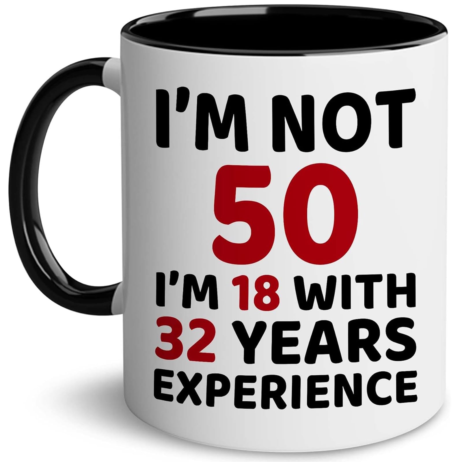 kekohoven 50th Birthday Mug, 1975 Vintage Coffee Cup, Happy 50 Year Old Celebration, Best Fabulous Gift Idea for Wife, Friend, Sister, Her, Him, Brother, Colleague, Coworker