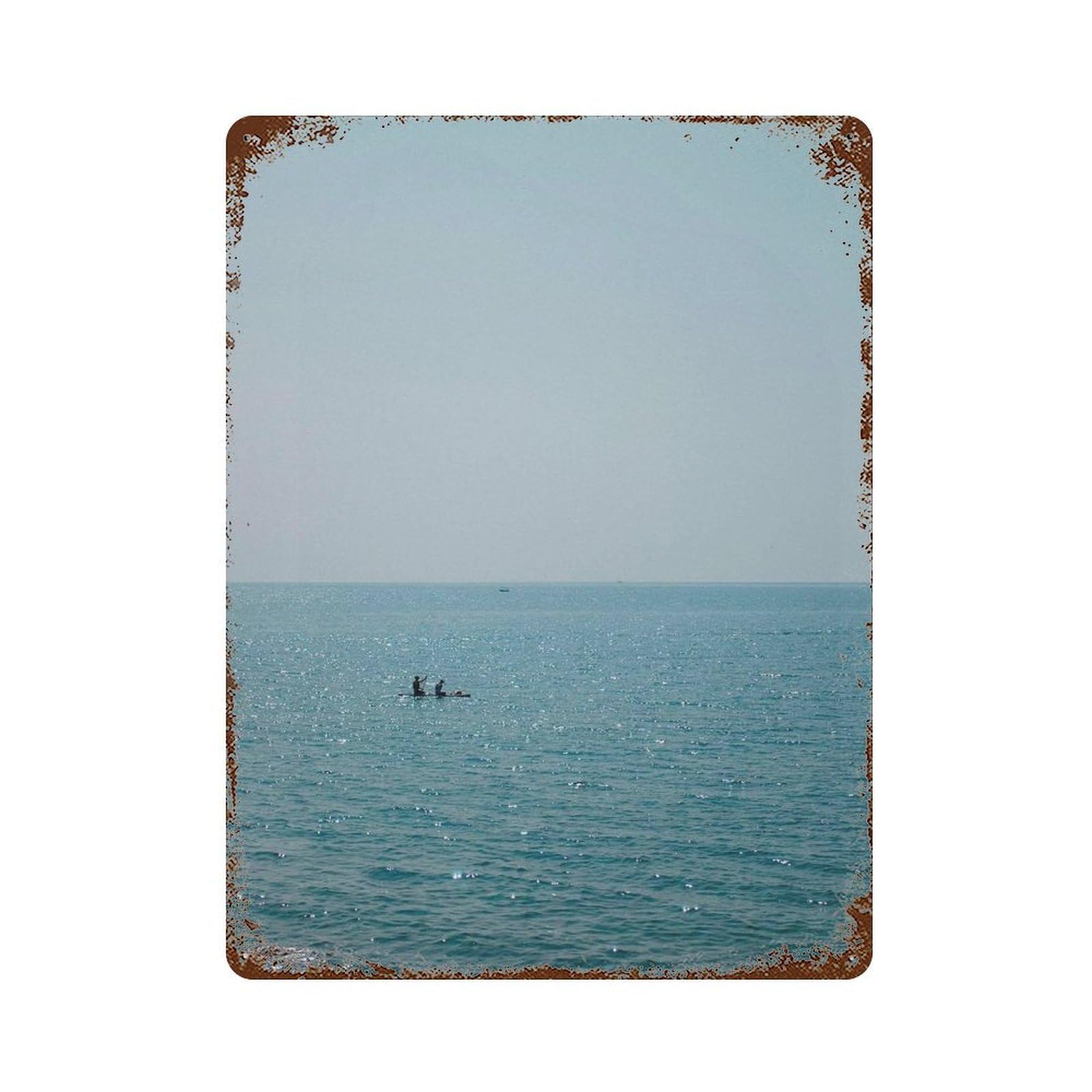 xiaoxiaoshen Paddleboarding, Photography Prints Wall Decor Art Metal Tin Poster Modern Home Decor Art Home Bar Shop Decorations Vintage Sign 40x30cm
