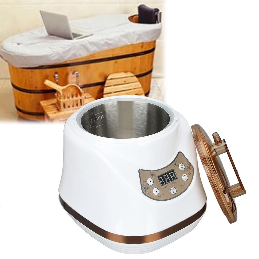 HLGKBY 4L Steam Steamer Pot, 2000W High Power Sauna Generator, Improve Body Functions Fumigation Machine, Fatigue Steam Generator