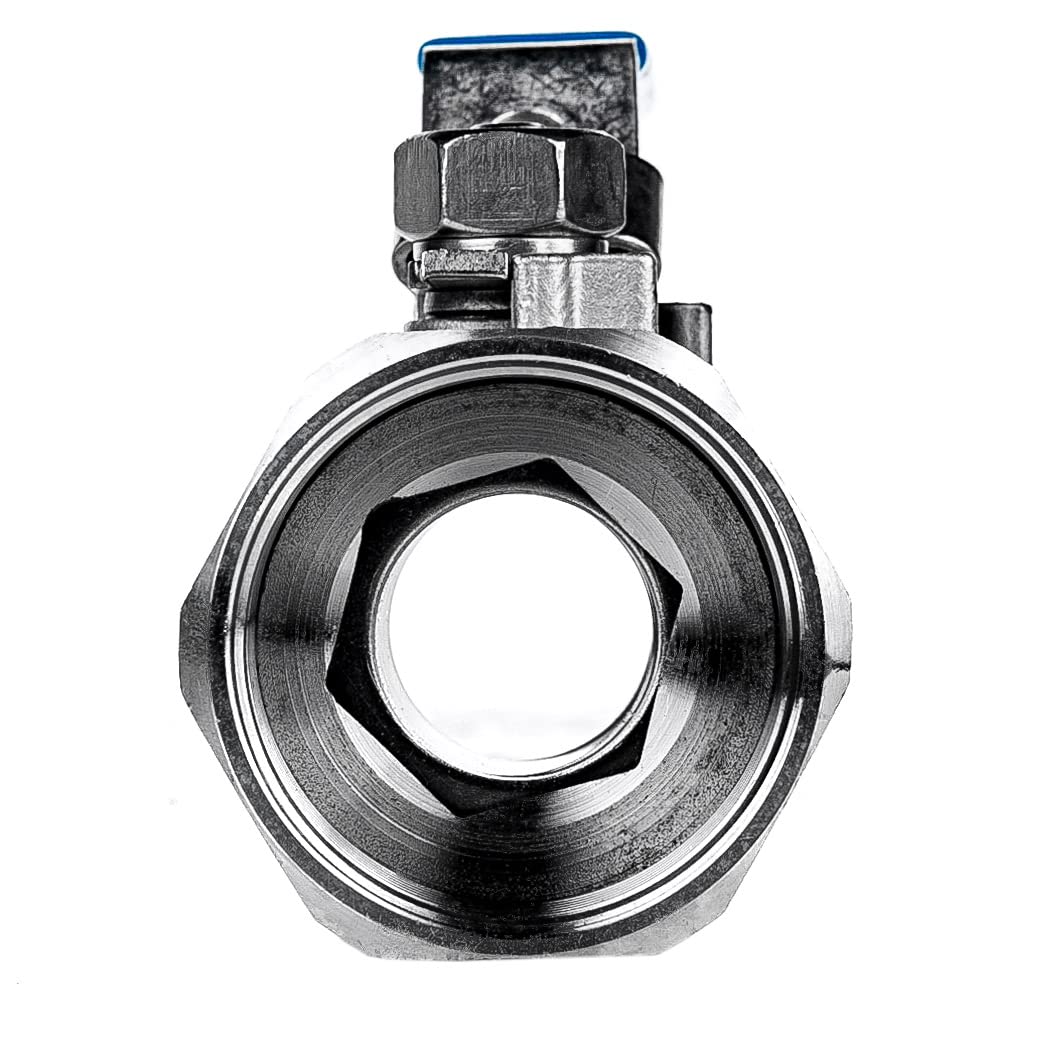 FSA Valvola a sfera in acciaio inox 316 da 1 1/2" 1 pezzo 2-vie