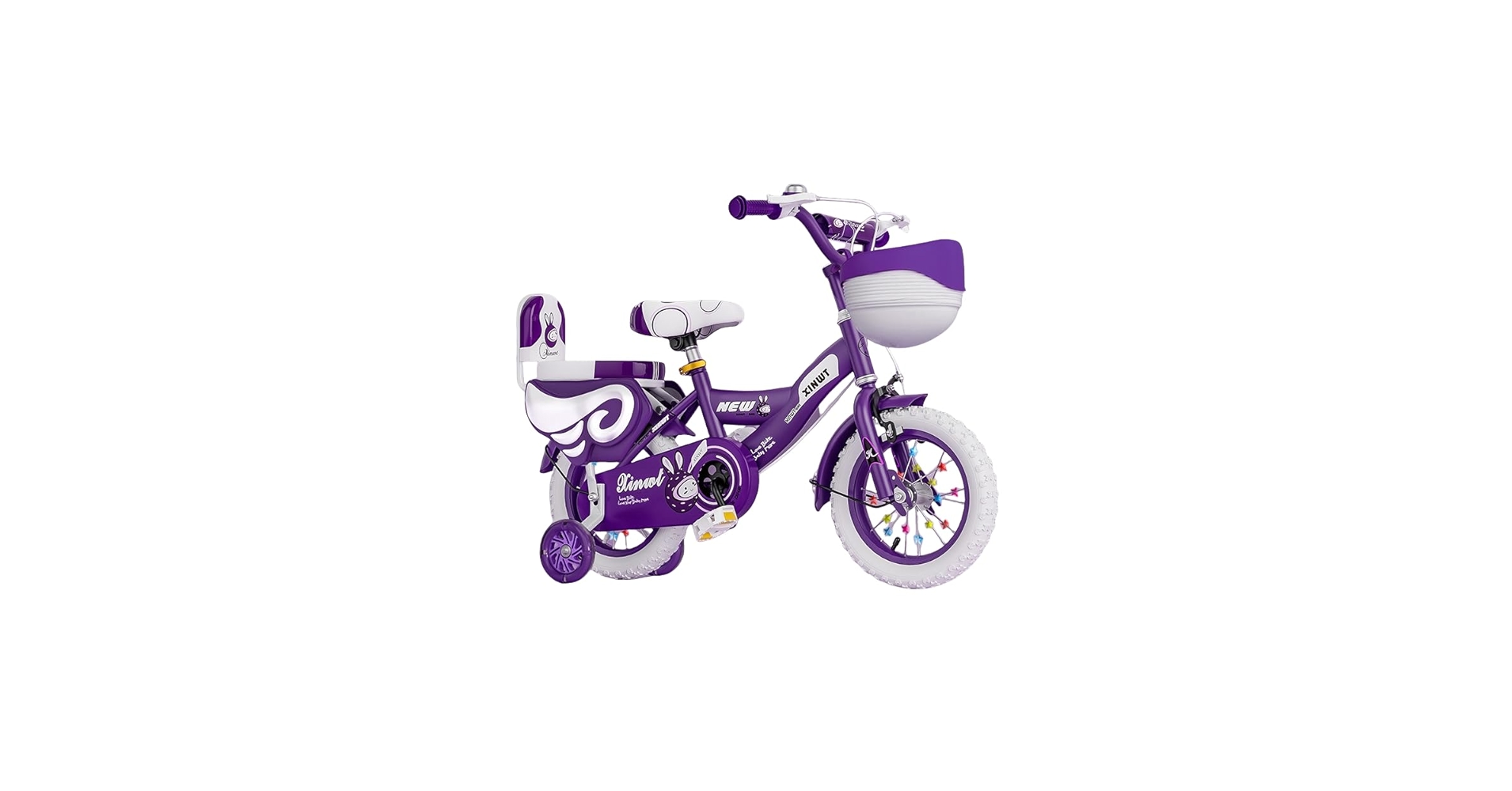 紫色 子供用自転車 バスケット付き 18インチ 身長110～130cm 子供用自転車 リグワークス TNB-18