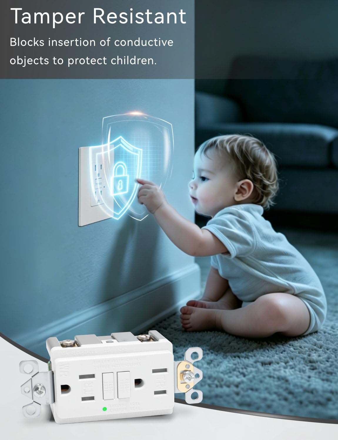 GFCI Outlet - Protect Your Home with UL Listed Safety -3