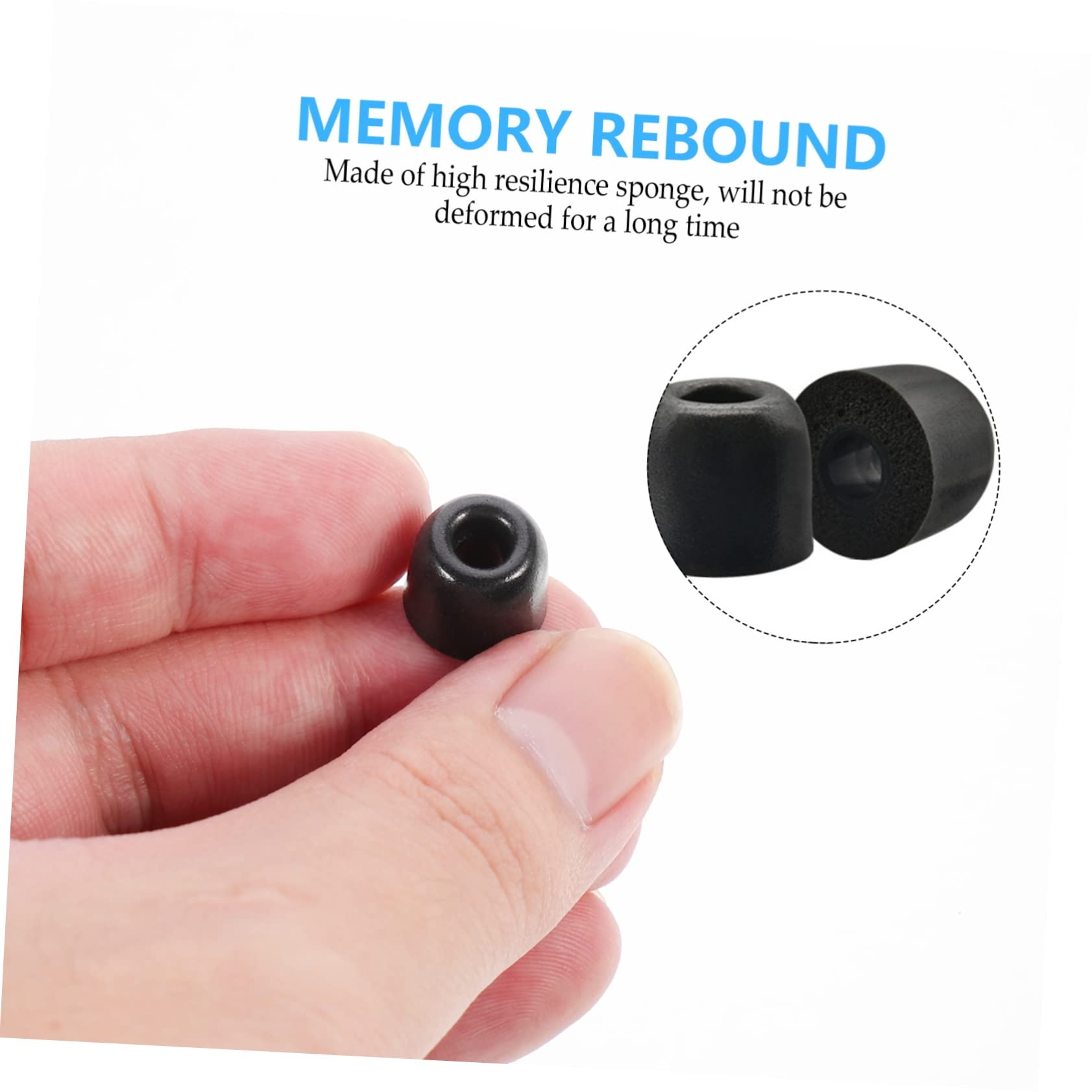 Hemobllo 50pièces Embouts Mousse pour Écouteurs Accessoires Ergonomiques Bruit Confort Optimal pour Longue Durée Utilisation