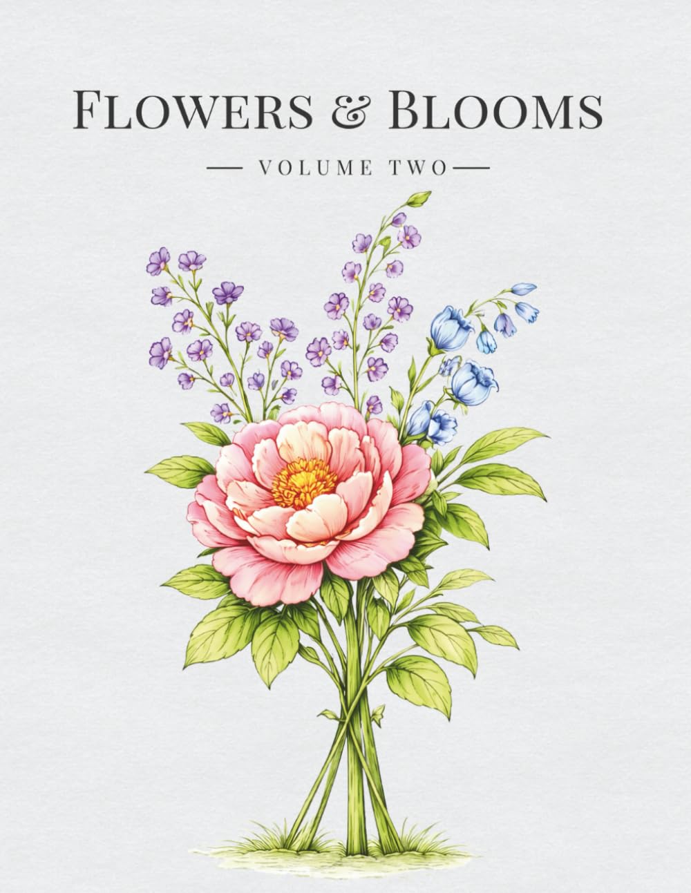 Flowers & Blooms: A Coloring Book for Relaxation and Creative Expression (Volume 2)