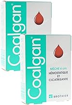 Coalgan Arrête le Saignement - Mèches hémostatiques nasales, dermiques et buccales - Lot de 2 Boites de 5 Mèches Stériles(2)