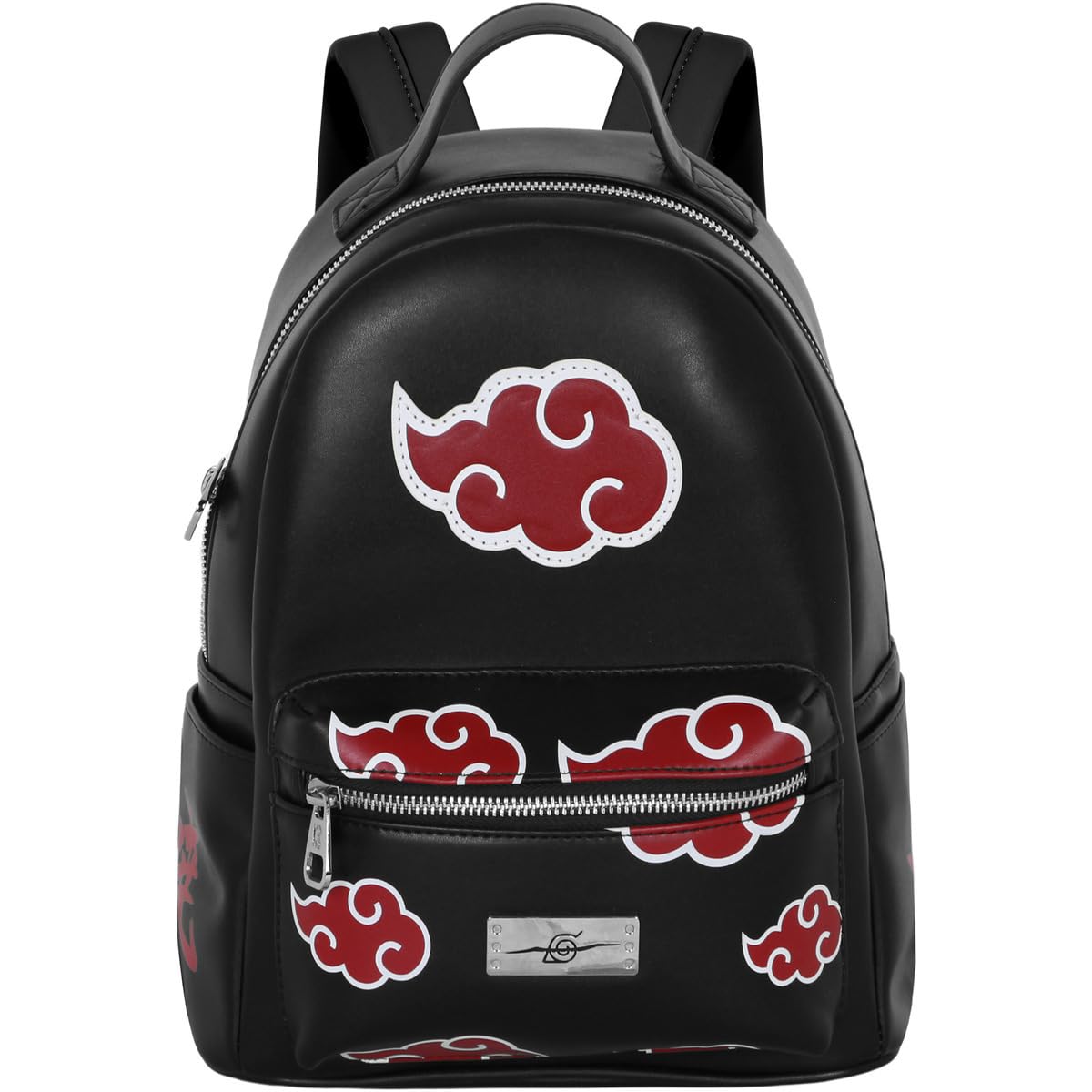 Naruto Clouds-Mochila Heady, Negro, 24,5 x 29 cm, Capacidad 8 L