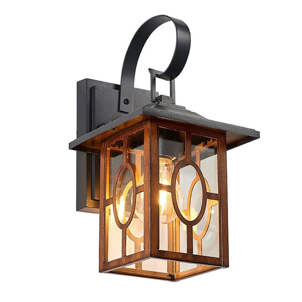 Applique murale extérieure américaine en verre E27 étanche pour jardin