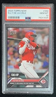 Elly De La Cruz 2023 Topps Now 1st Hit Baseball Rookie Card #392 Graded PSA 10