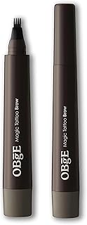OBgE(オブジェ) マジックタトゥーブロウ #ナチュラルグレー / 4つのニブ 眉ペン 自然な仕上がり 使用するのは簡単 長持ち 3D 自然 着色力/Magic Tatoo Brow Natural Gray