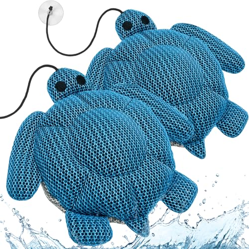 Absorbeur d'écume Spa, 2 Pièce Tortue Éponge Absorbante pour Piscine, Réutilisable éponge Flottante spa anti ecume, Spa Accessoires de Nettoyage pour Bain à Remous, absorbeur de résidus huileux