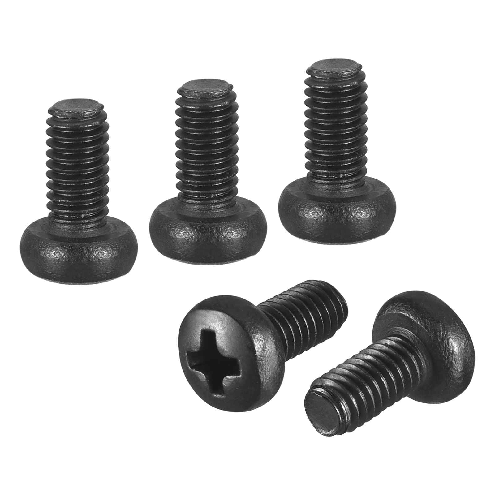 DTGN M3-0.5x6 Pan Head Machine Screws - 100pcs - Good for Machinery - 304 Stainless Steel Phillips Machine Screws Bolts - Black — image 1