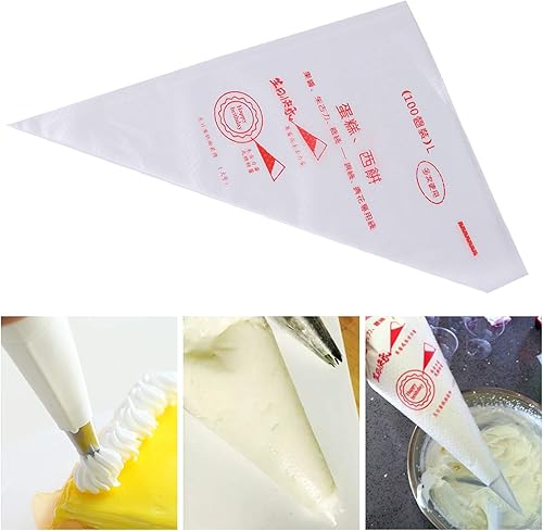 Miniatura 2 de Bolsas de decoración para tuberías, 10, 12, 13 pulgadas, paquete de 100 bolsas de glaseado reutilizables gruesas para pastelería para hornear,