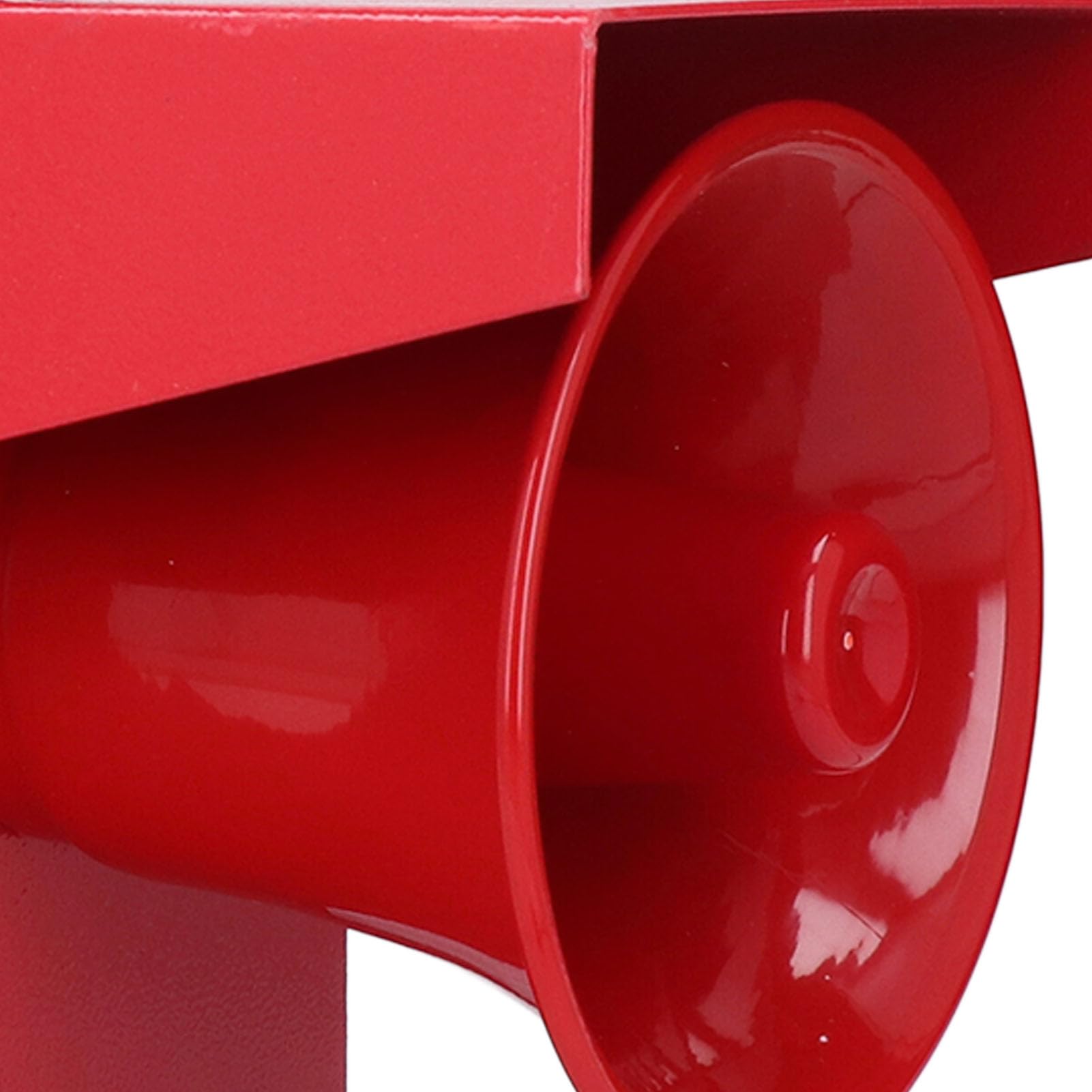 Bocina de Sirena de Alarma de luz y Sonido Industrial para sitios de construcción, Puertos y construcción Naval, con 3 Tonos y Control de Volumen de 120 dB, Carcasa de Acero a