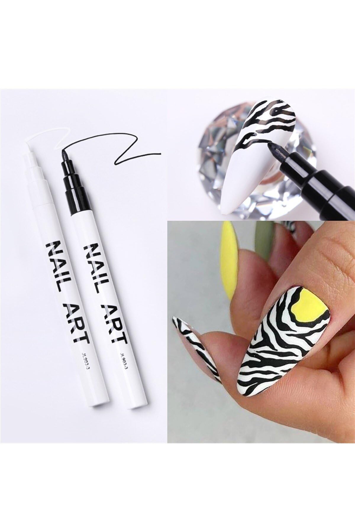 Nicole Nail Art Çizim Kalemi Sılver (53542-4) 2343