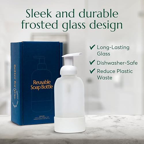 Miniatura 5 de Cleanomic Botella de jabón reutilizable - Dispensador de jabón para platos, dispensador de jabón para fregadero de cocina, dispensador de jabón de