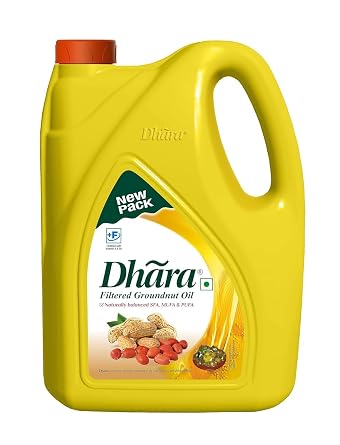 Groundnut Oil with Zero Trans Fat, 5 Liter Jar