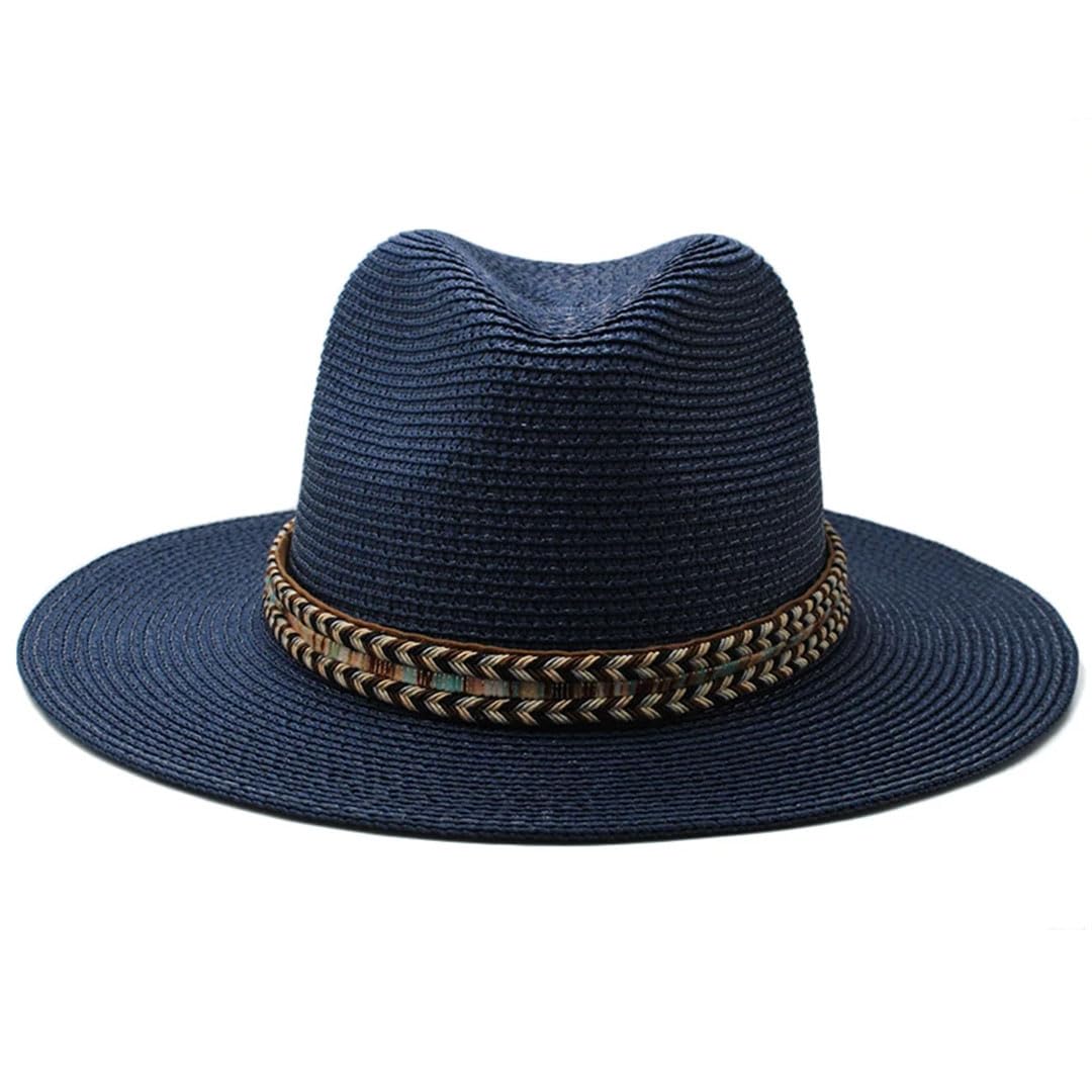 Cappelli Panama in paglia morbida da uomo e da donna, cappello a tesa larga, per sombrero, spiaggia, trilby, viaggi all'aperto