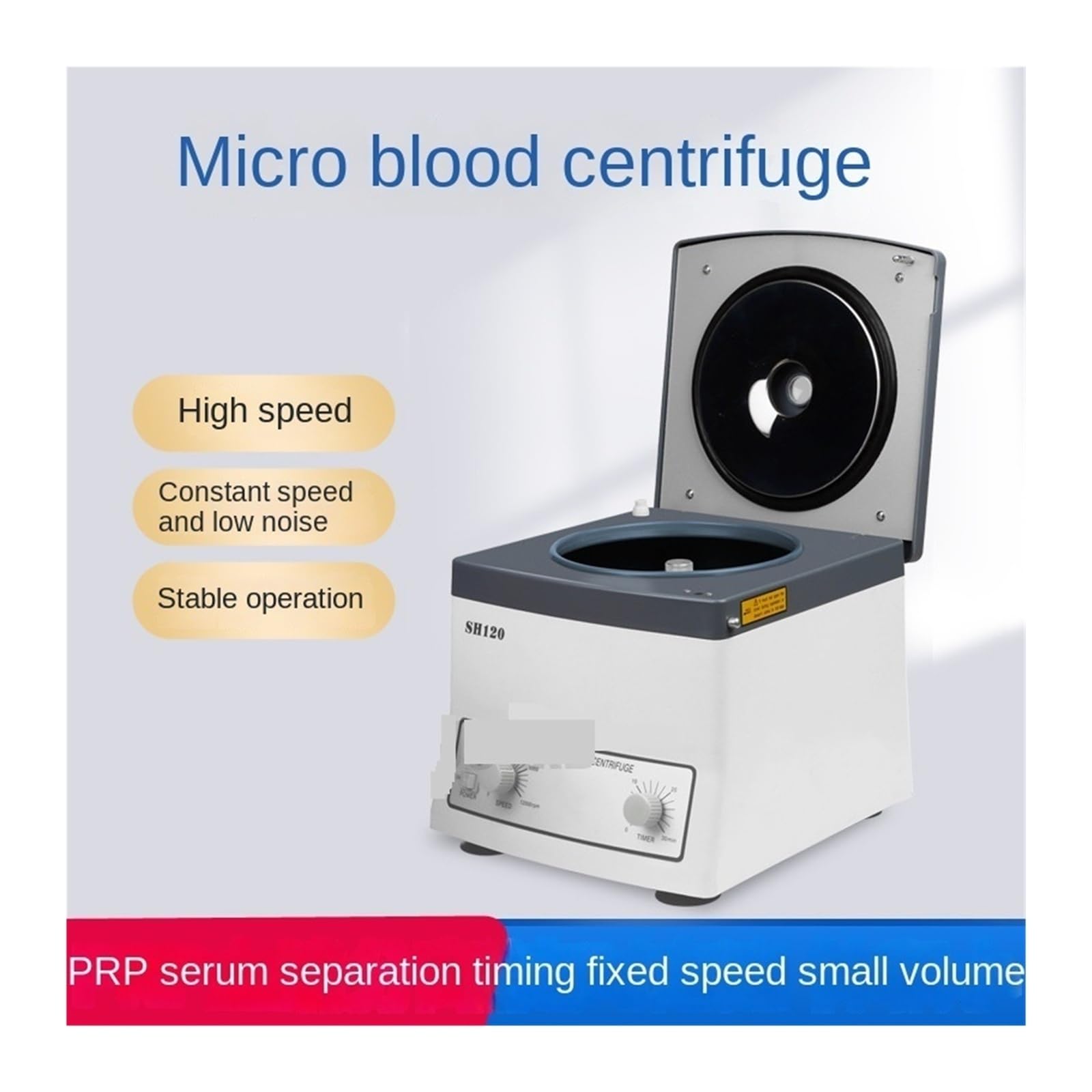 Centrífuga capilar hematocrito sobremesa SH120 15300 x g 24 tubos Laboratorio Escolar