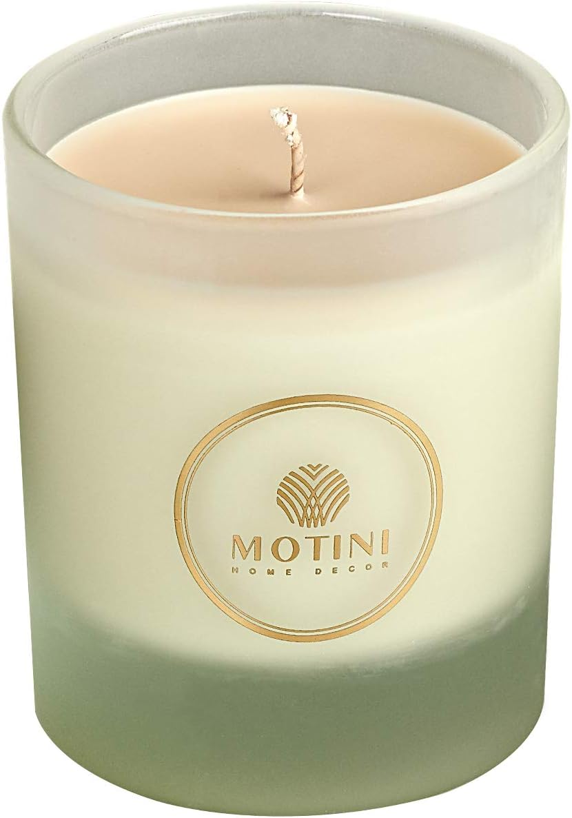 MOTINI 8Oz Scented Candle, Natural Soy Wax, White Glass Jar Candle Aromatherapy Candle Gifts for Home, 40hrs