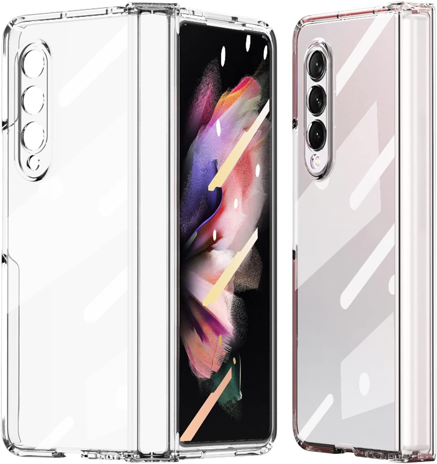 HUMBLE TPU + Poly Carbonate | Crystal Clear Back Cover Compatible with Samsung Galaxy Z Fold 3 Back Cover Scratch-Resistant Shockproof Smooth Feel Back Cover Compatible Samsung Galaxy Fold 3 (B0CF9BL496) Amazon Price History, Amazon Price Tracker