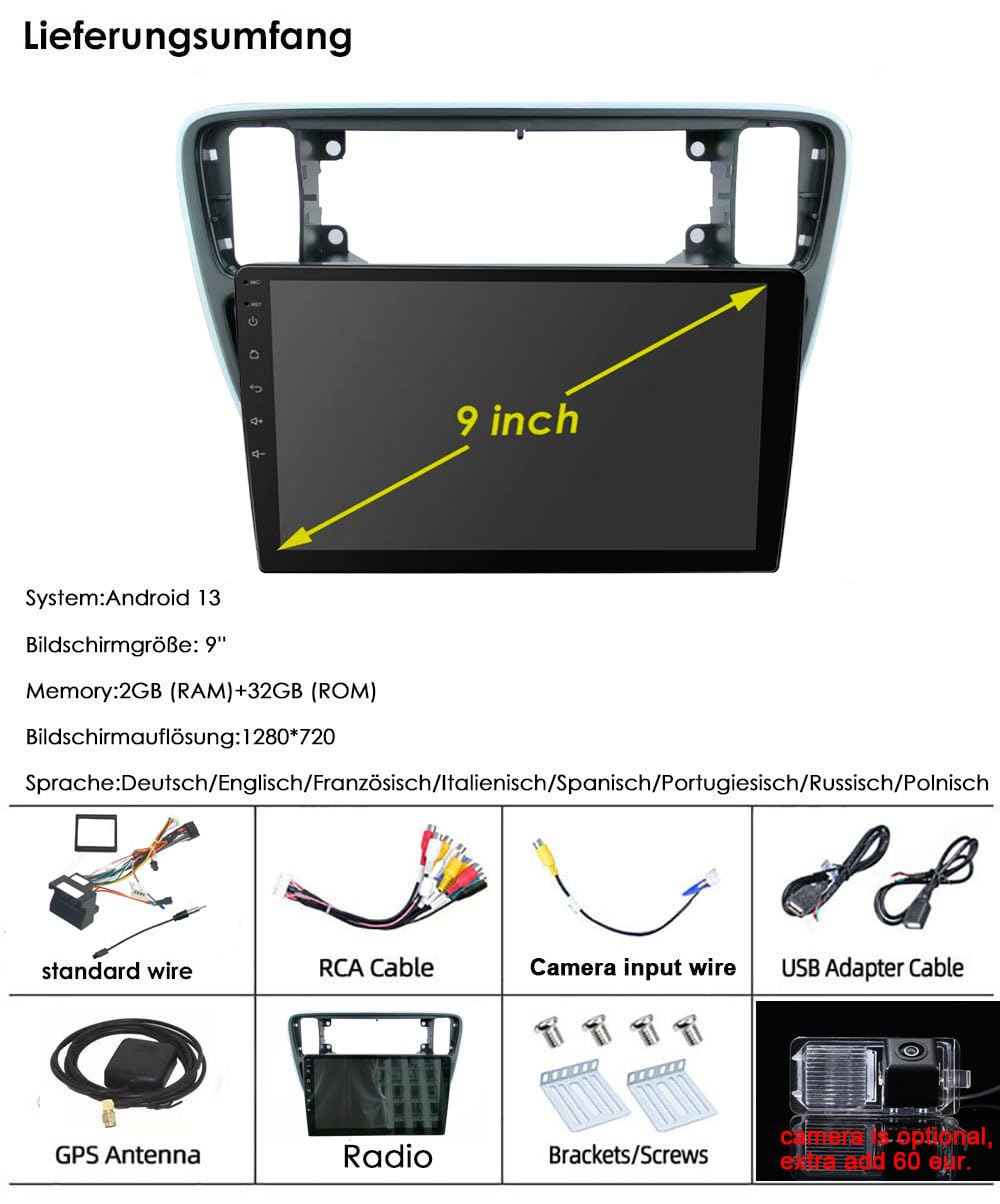 Multimedialny ekran dotykowy AHD Nawigator GPS Canbus RDS/FM DIN SWC Radio odtwarzacz stereo Bluetooth WiFi CarPlay Android kompatybilny z Seat Mii/Skoda citigo E-Citigo/V W UP/Seat lbiza ST Sport