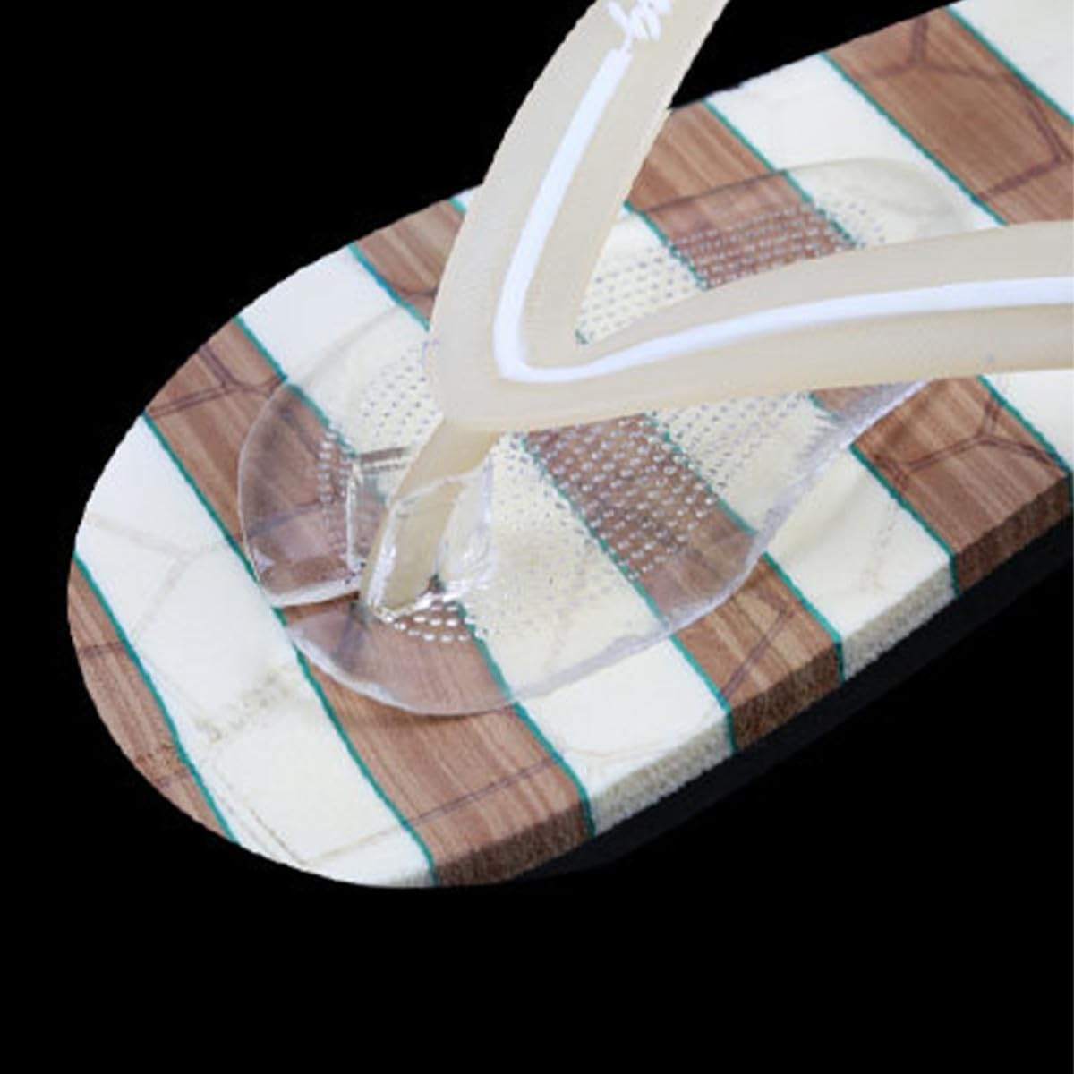 Cabilock 3 Pairs Anti-Slip Gel Thong Sandal Cushions, Thickened Forefoot Pads Heel Grip, Ball of Foot Protection Insoles for Women’s Sandals and Thong Shoes